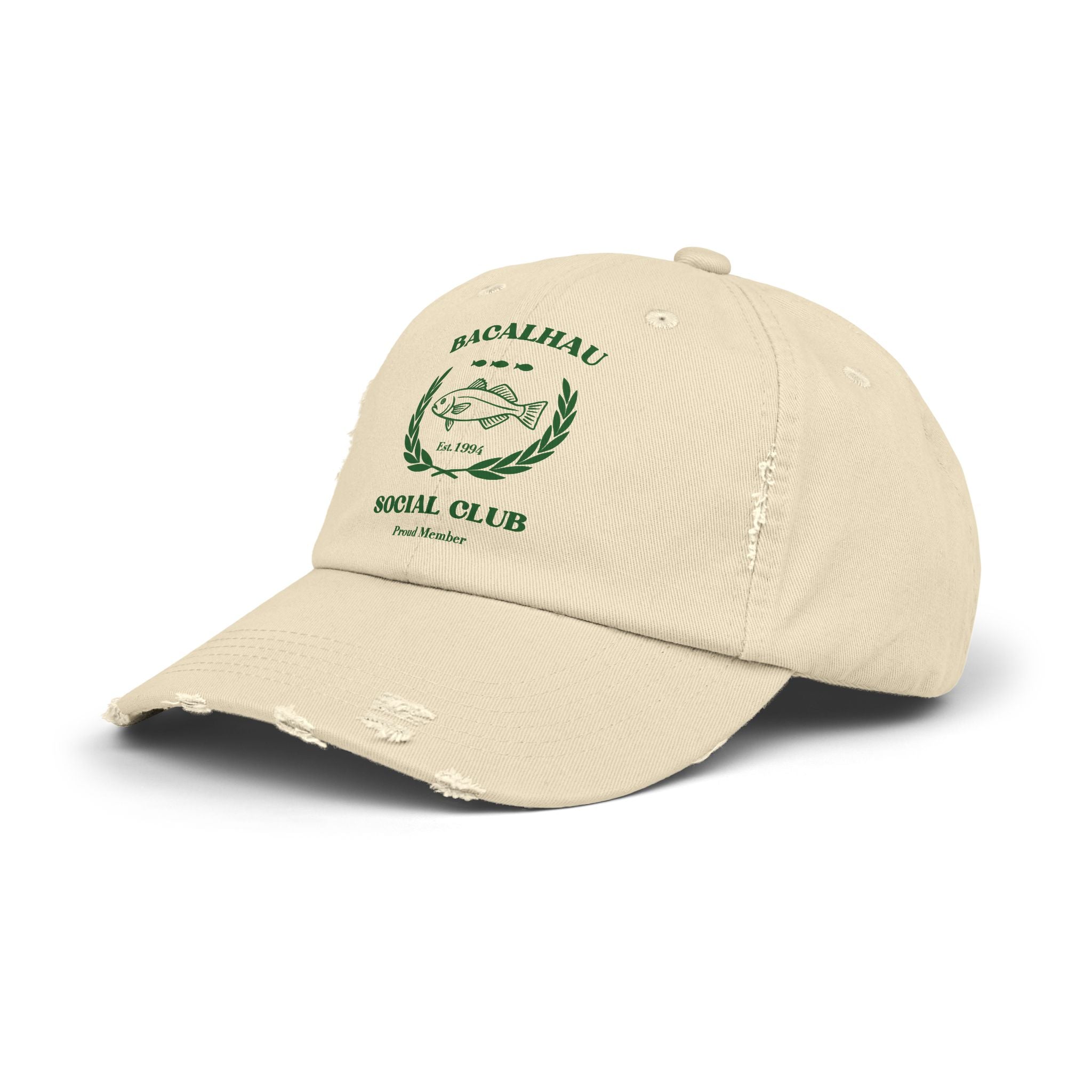 Bacalhau Social Club Unisex Distressed Cap - Proud Member Hat