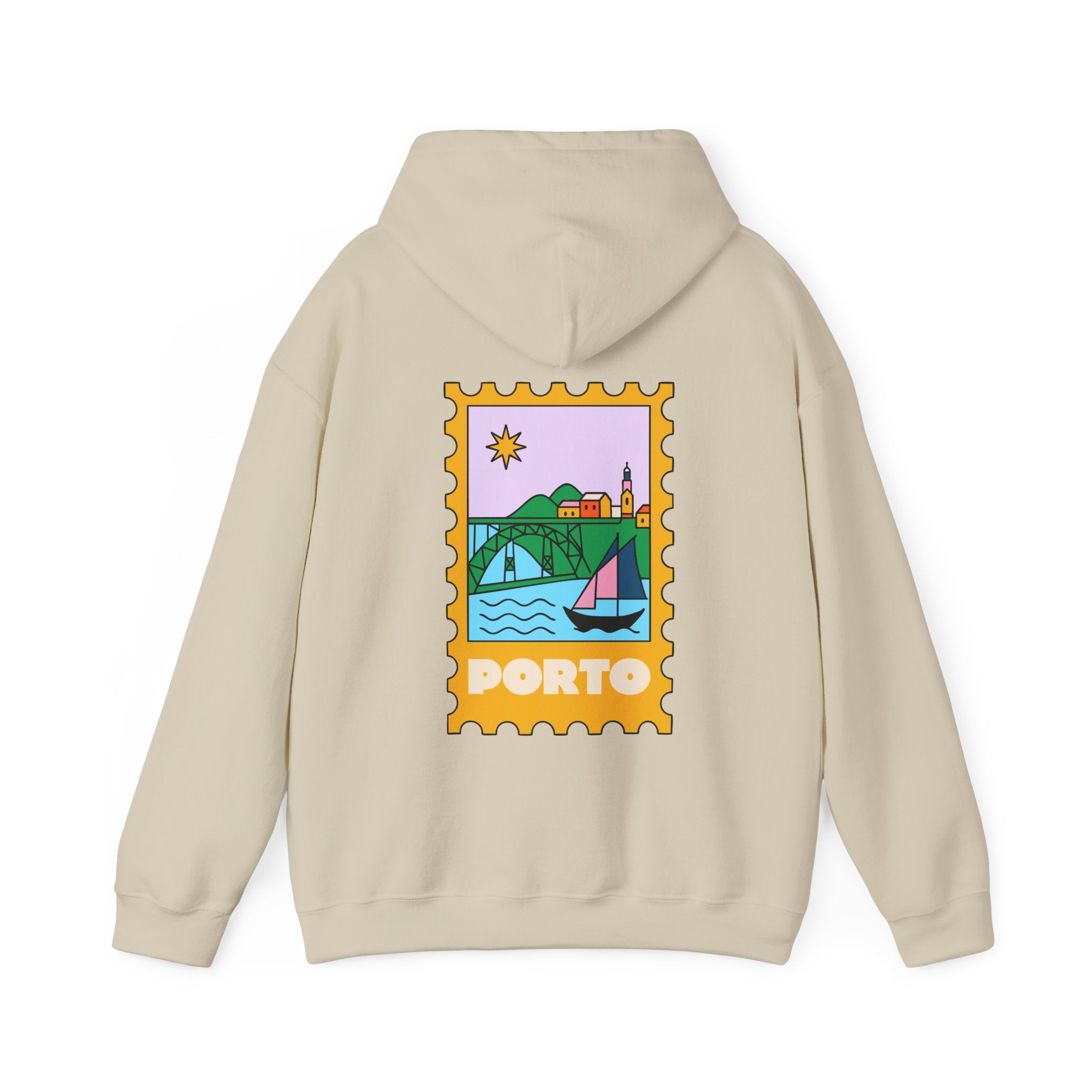 Porto Travel Stamp Hoodie, Unisex