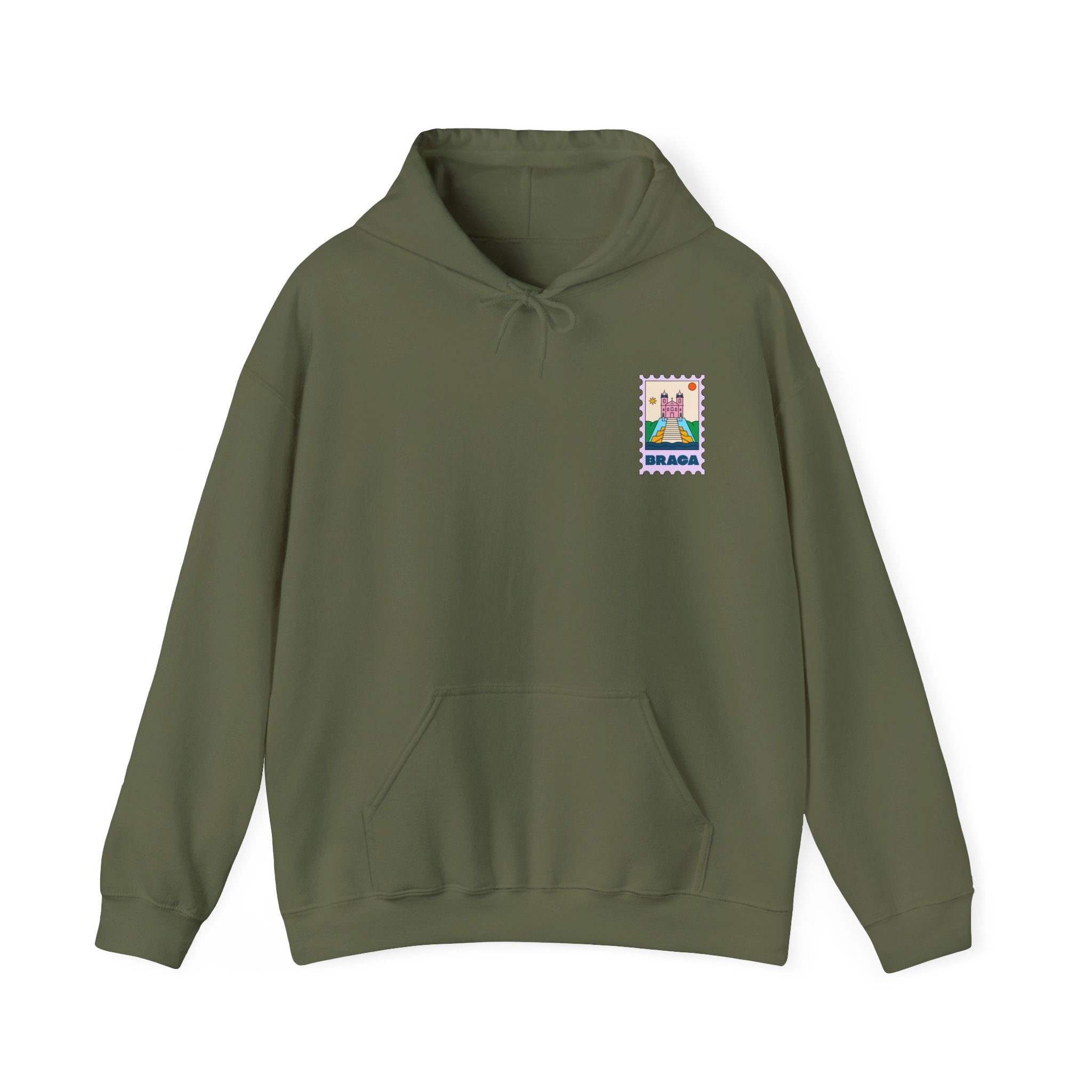 Braga Travel Stamp Hoodie, Unisex