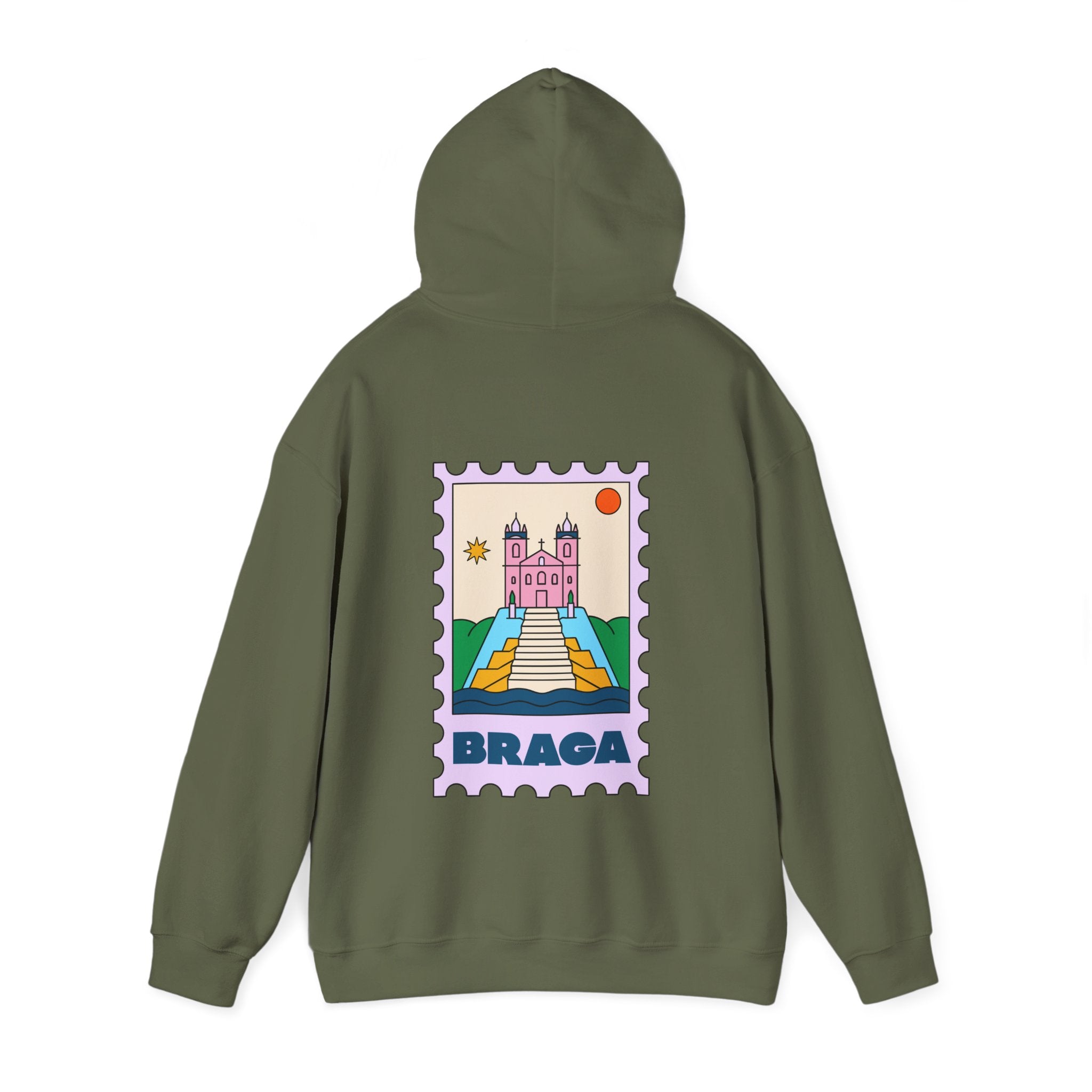 Braga Travel Stamp Hoodie, Unisex