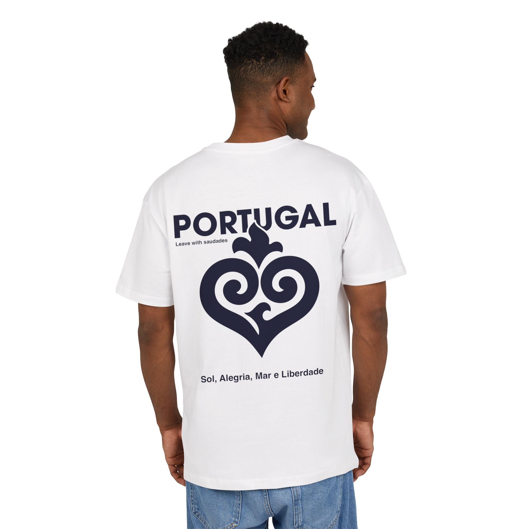 PORTUGAL Heart — Unisex Heavy Oversize Tee