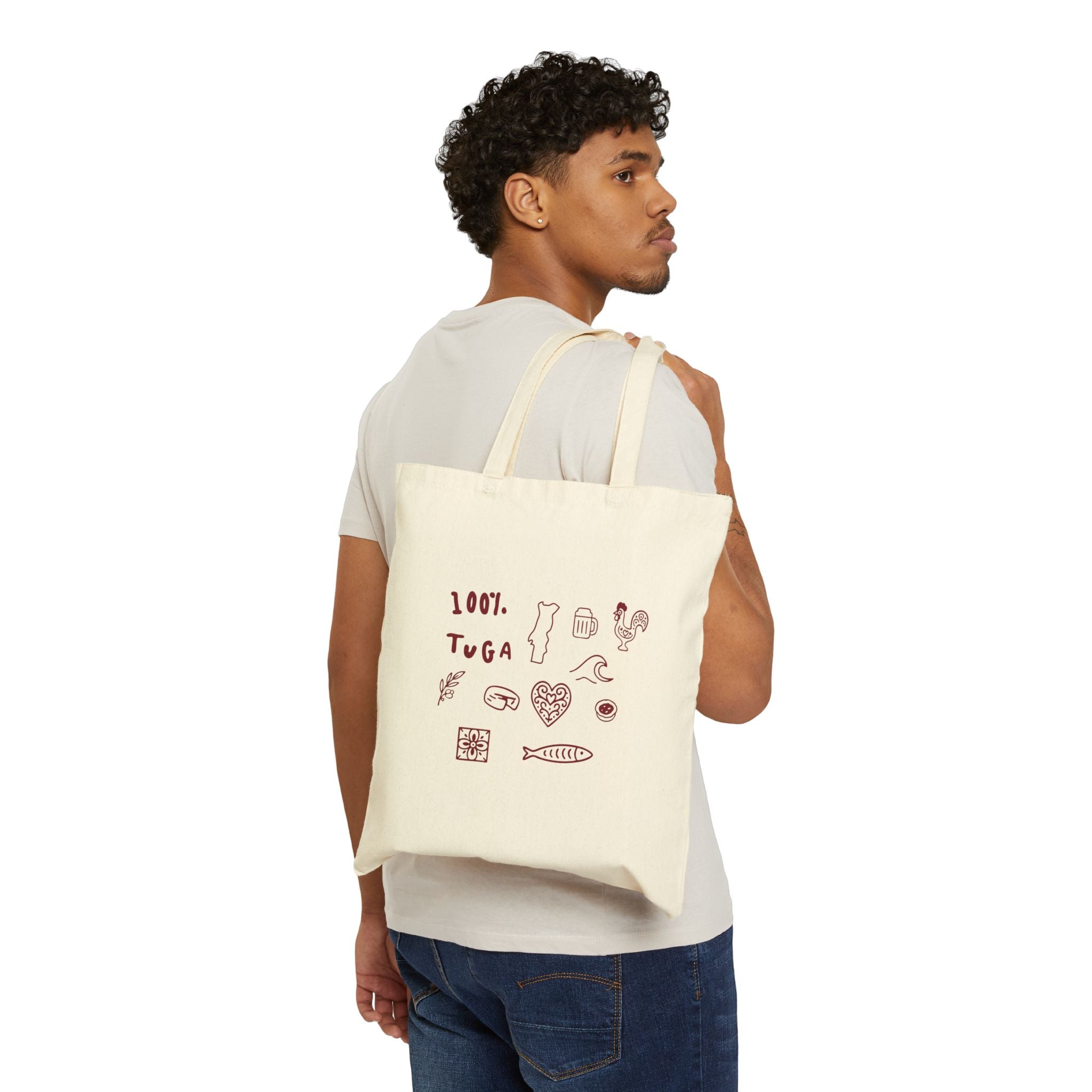 100% Tuga Tote Bag - Eco-Friendly Shopping & Beach Carrier