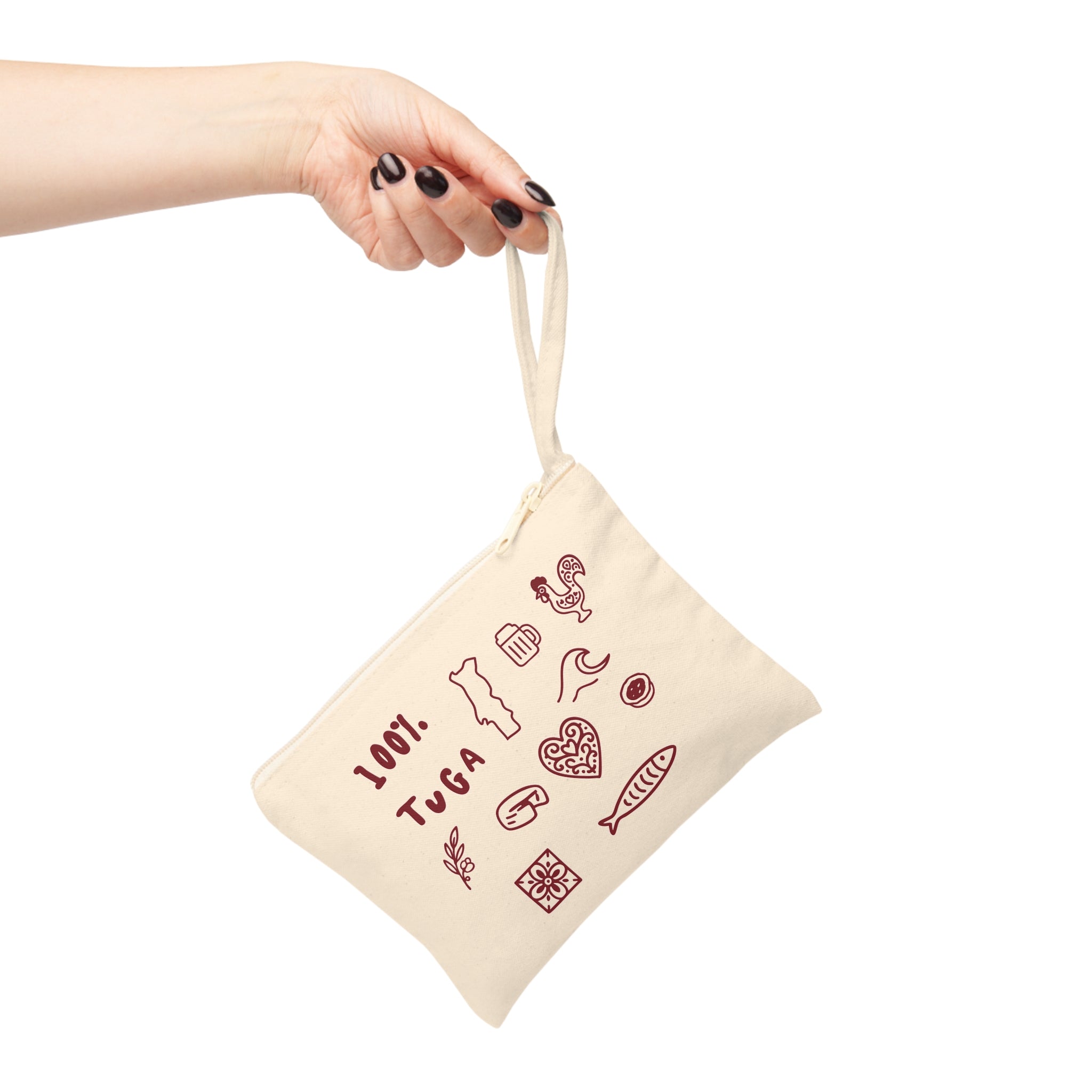 100% Tuga Zipper Pouch