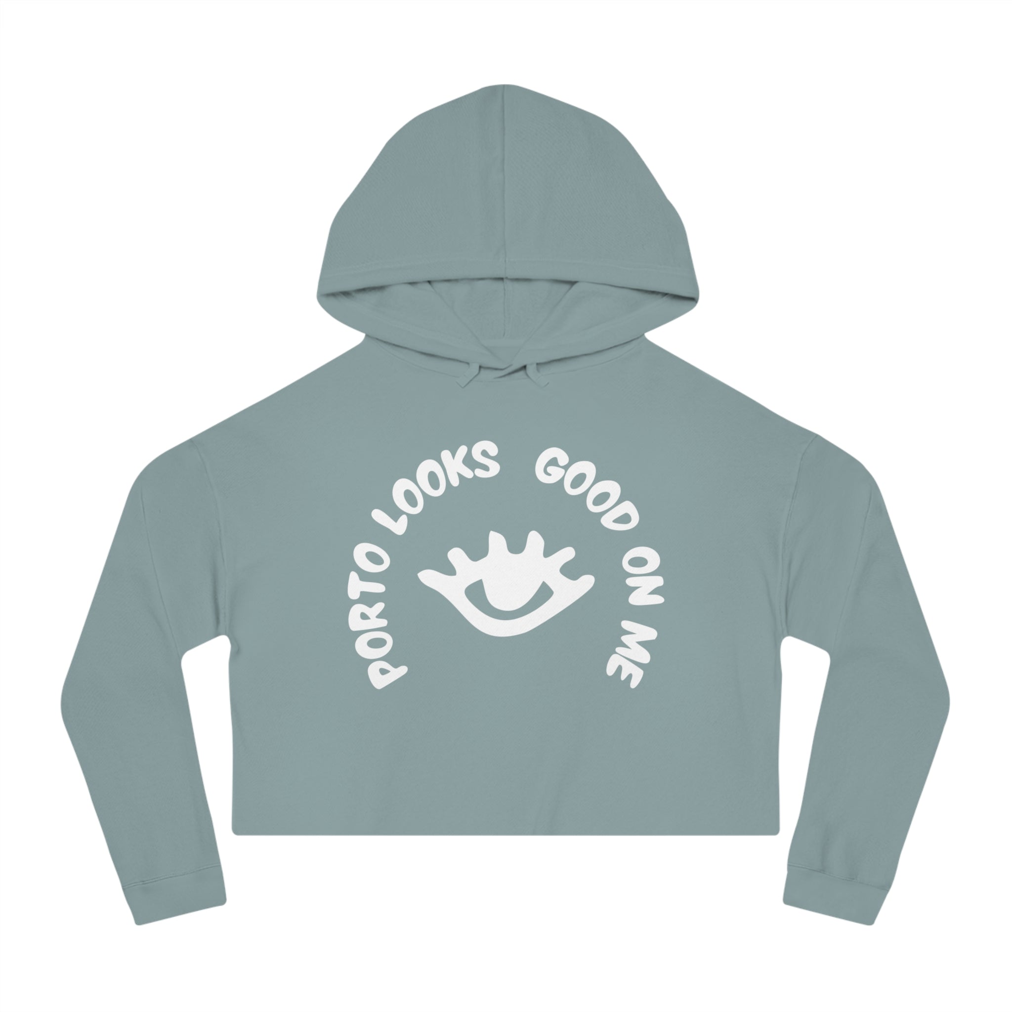 Porto Looks good on me - Women’s Cropped Hooded Sweatshirt