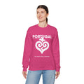 Portugal Coração Unisex Crewneck Sweatshirt.