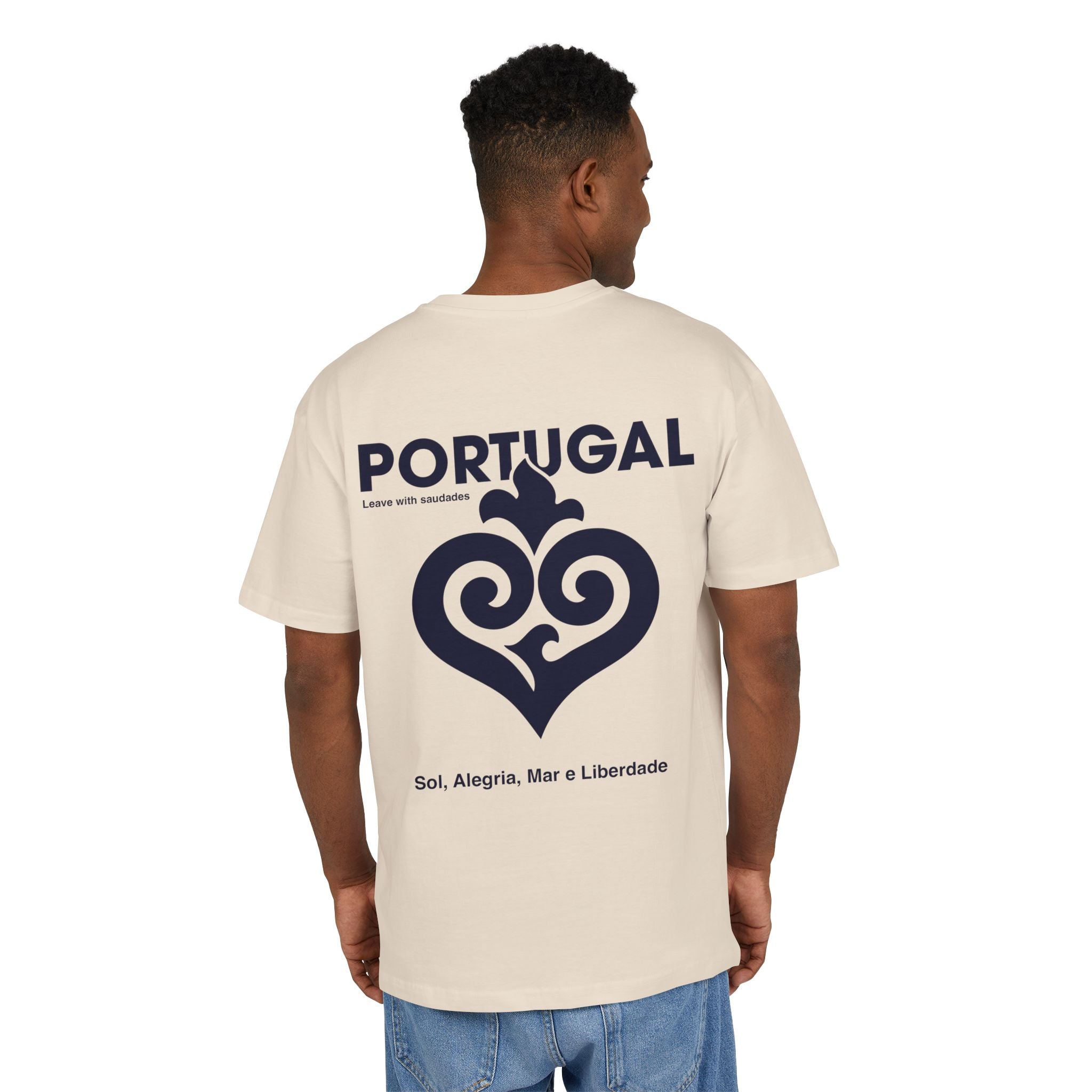 PORTUGAL  Coração — Unisex Heavy Oversize Tee