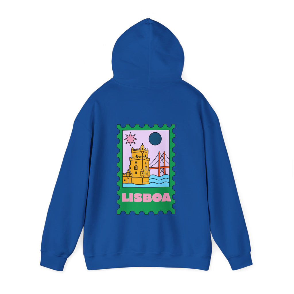 Lisboa Travel Stamp Hoodie, Unisex