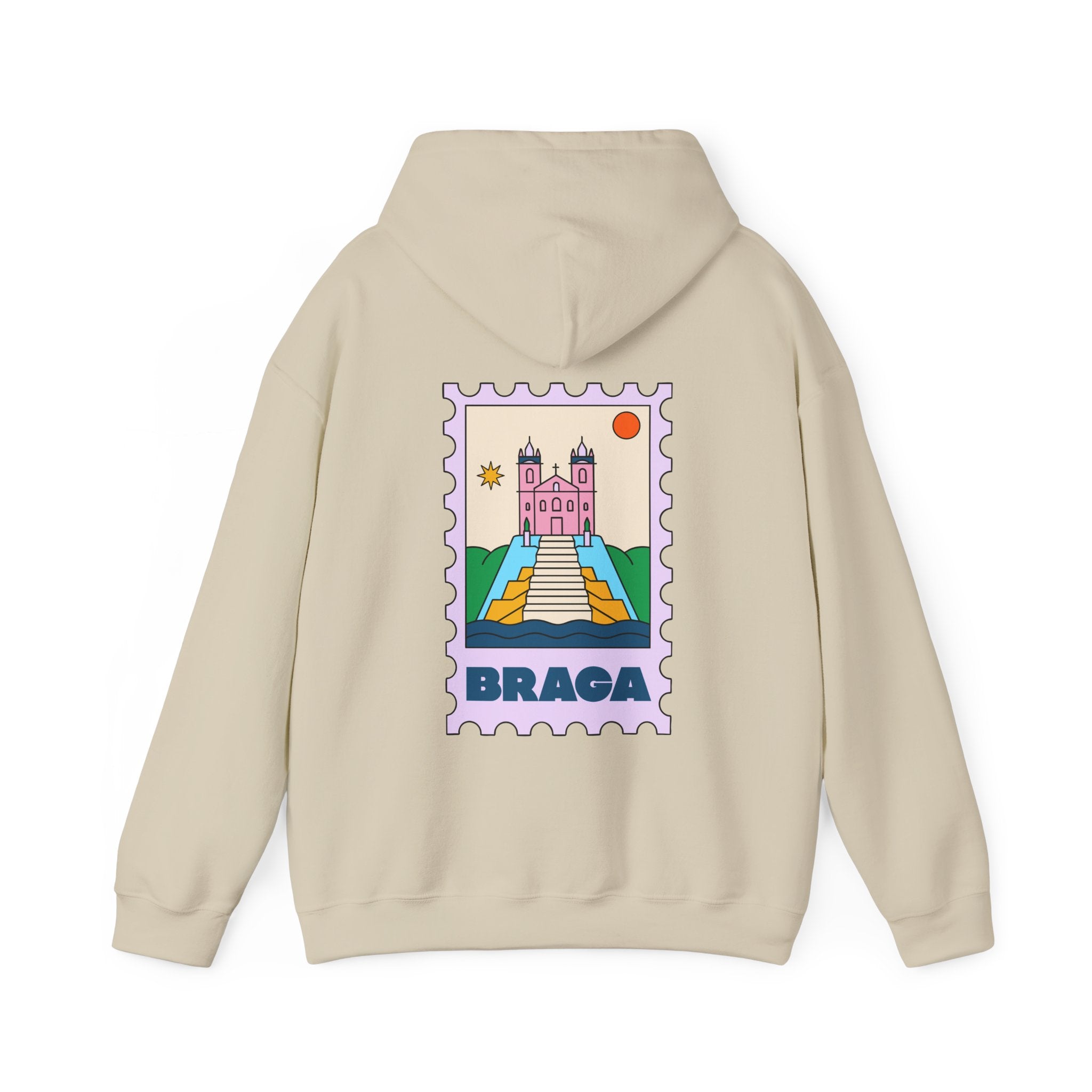 Braga Travel Stamp Hoodie, Unisex