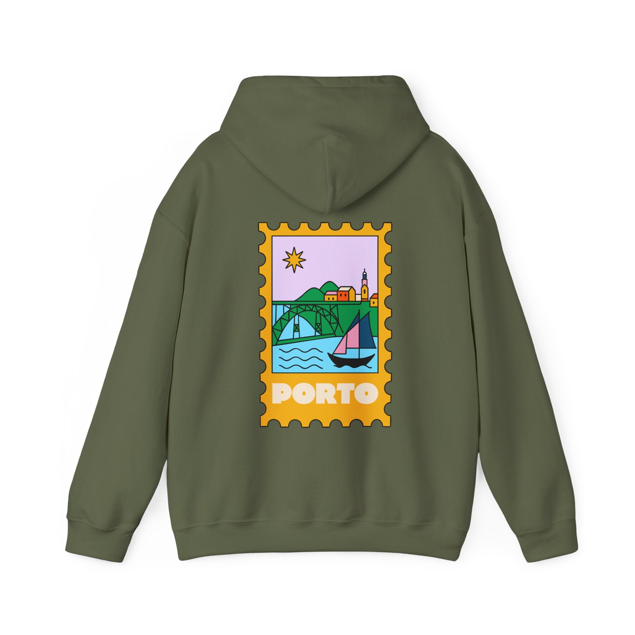 Porto Travel Stamp Hoodie, Unisex