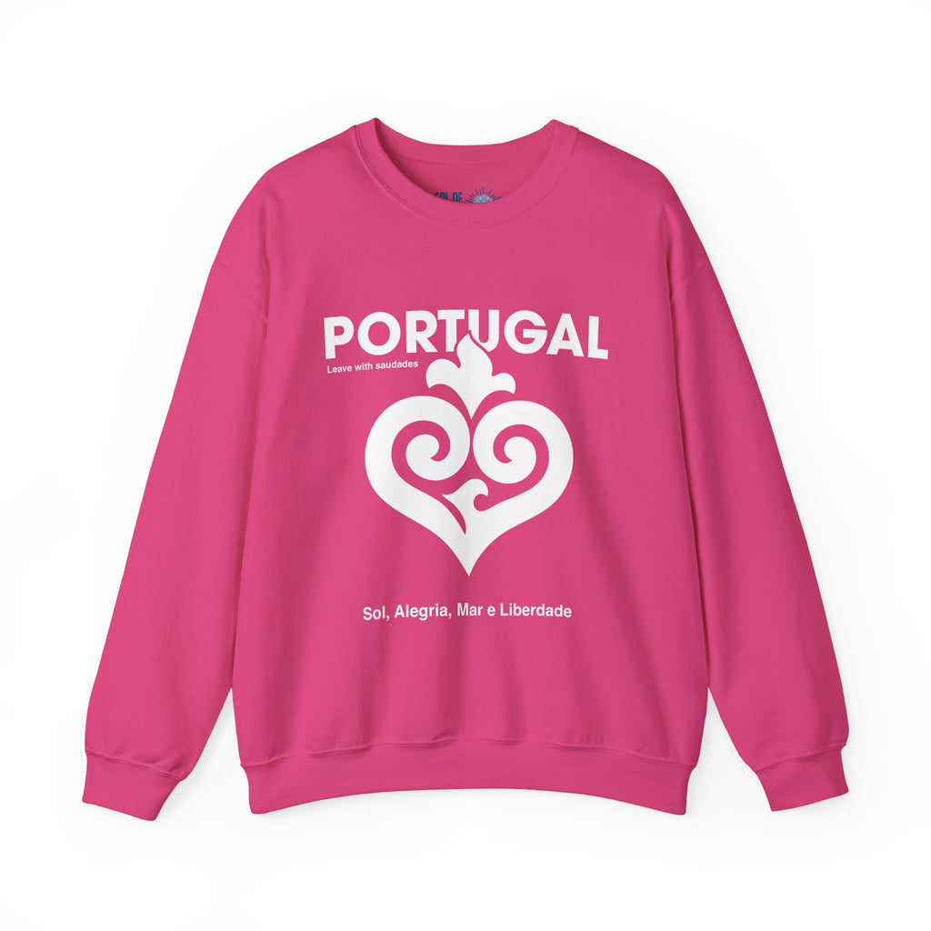 Portugal Coração Unisex Crewneck Sweatshirt.