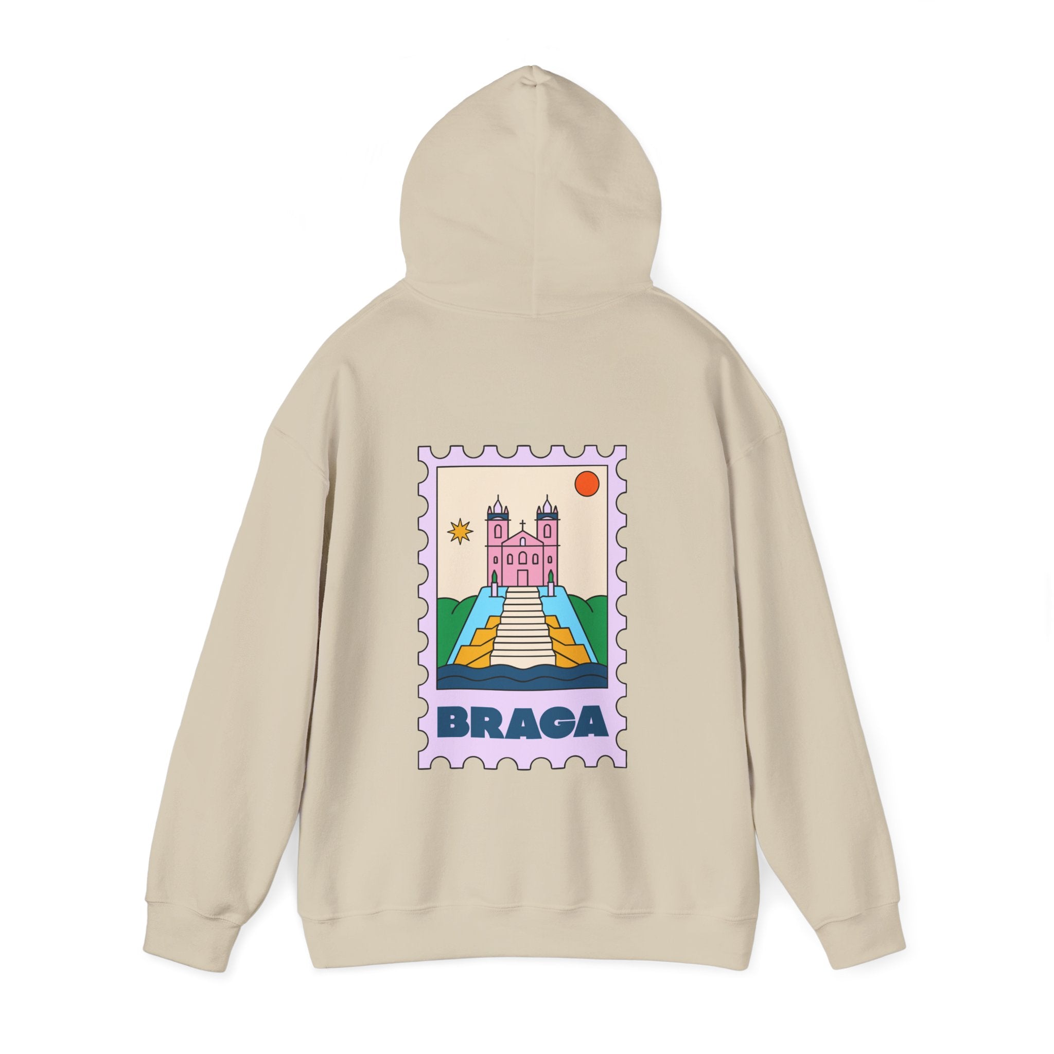 Braga Travel Stamp Hoodie, Unisex