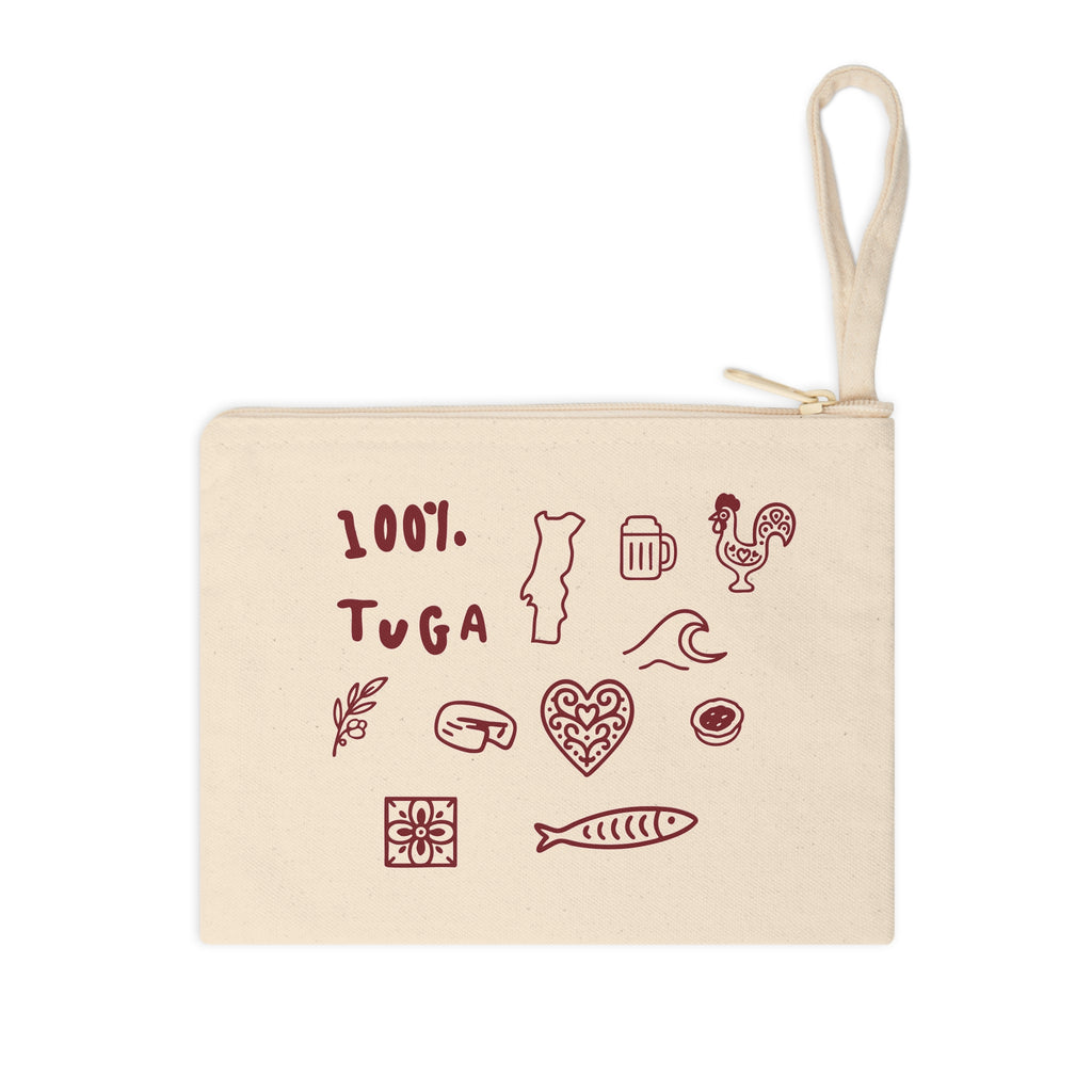 100% Tuga Zipper Pouch
