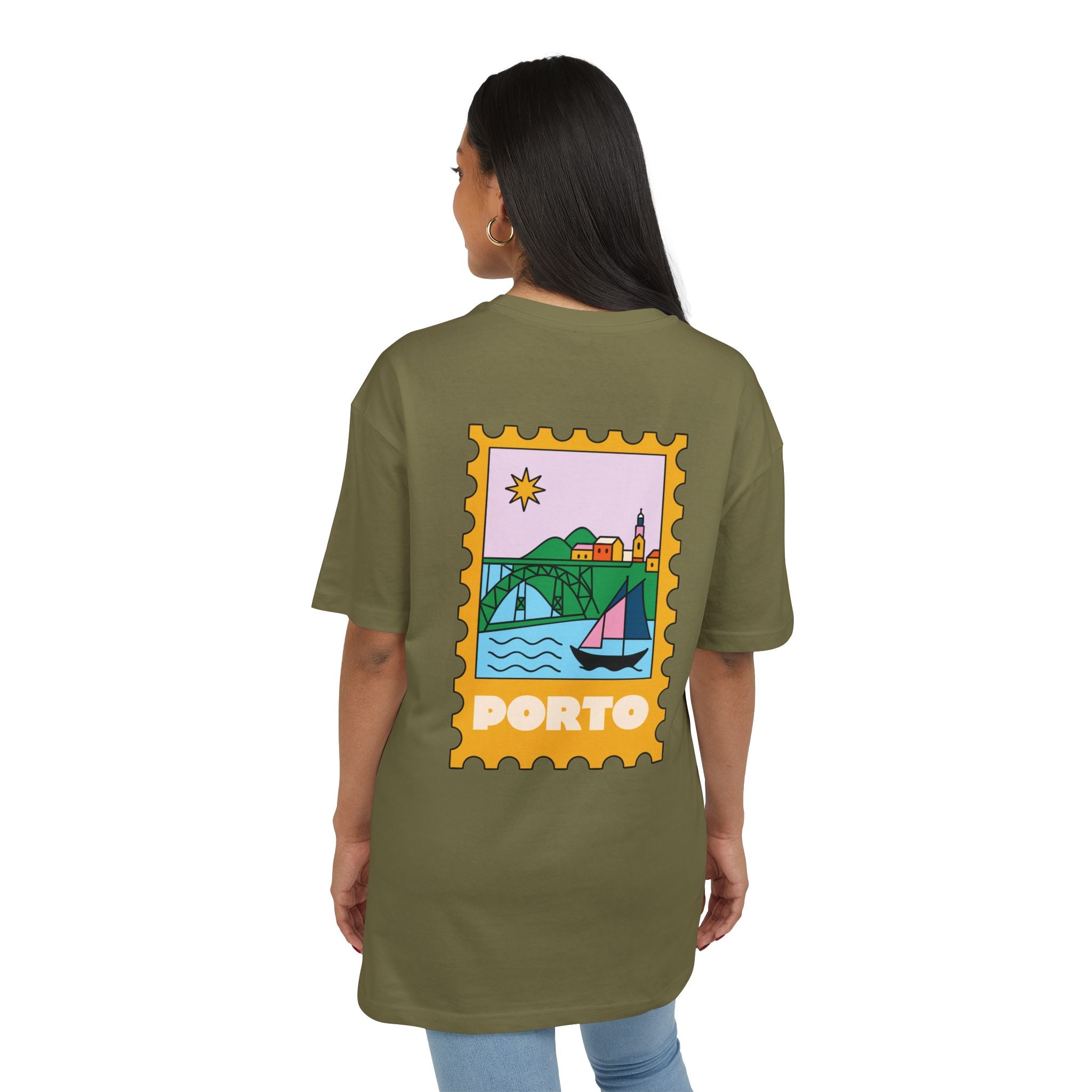 Porto Stamp— Unisex Heavy Oversize Tee