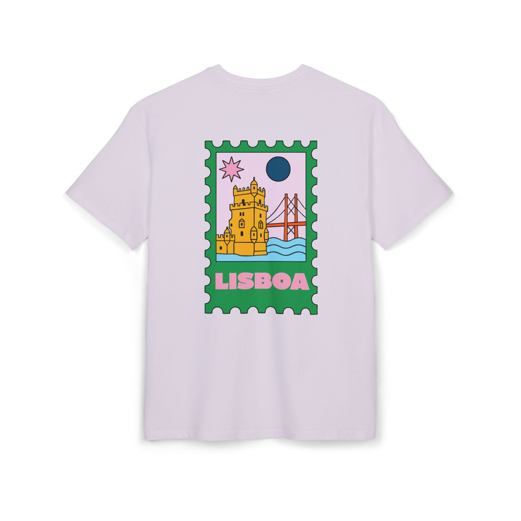 Lisboa Stamp— Unisex Heavy Oversize Tee
