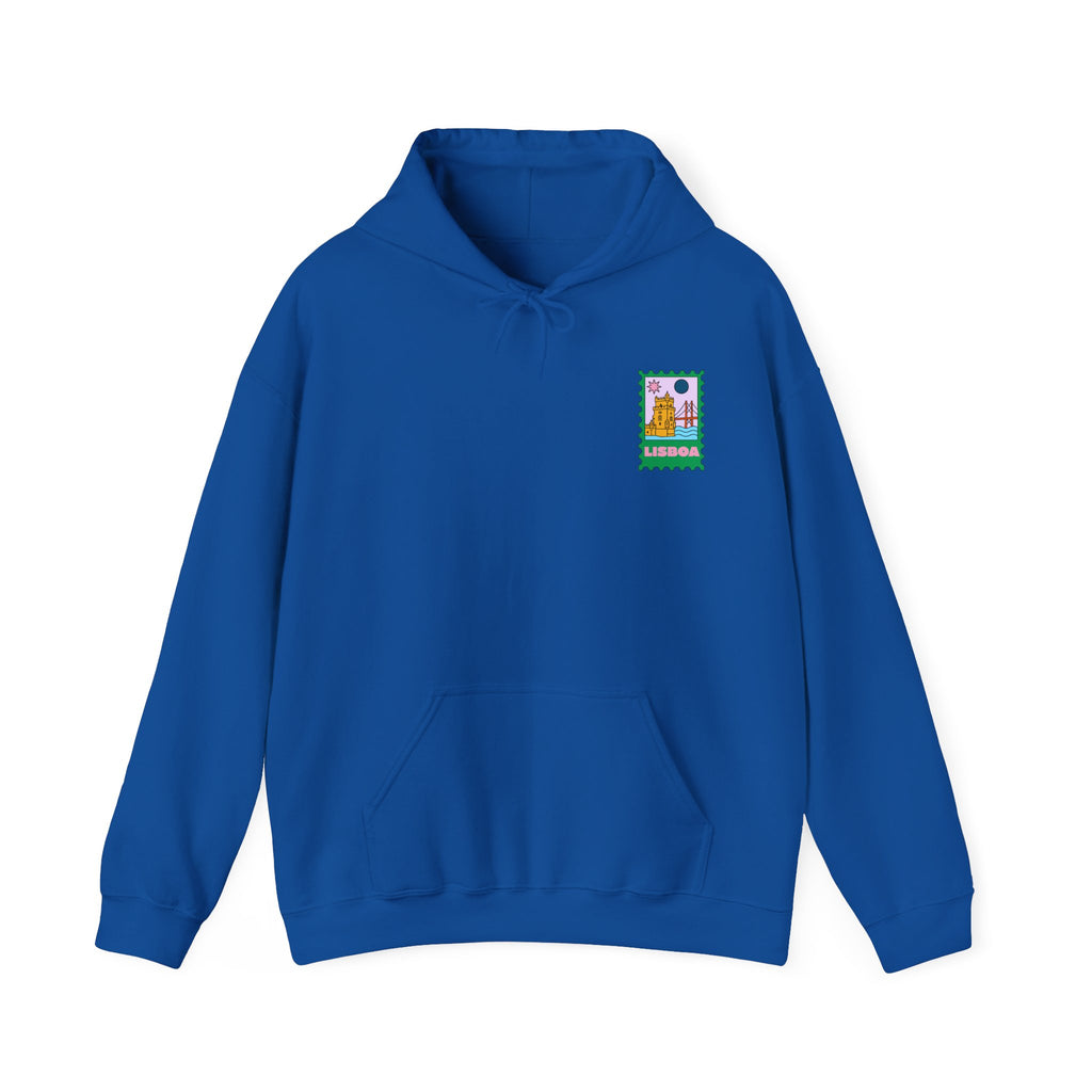 Lisboa Travel Stamp Hoodie, Unisex
