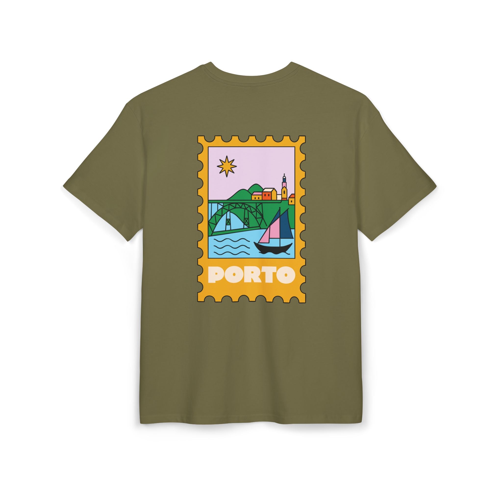 Porto Stamp— Unisex Heavy Oversize Tee