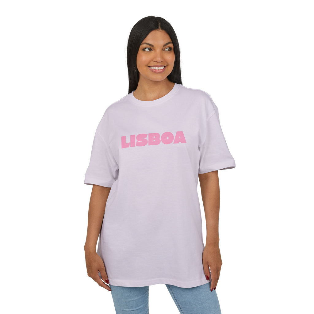 Lisboa Stamp— Unisex Heavy Oversize Tee