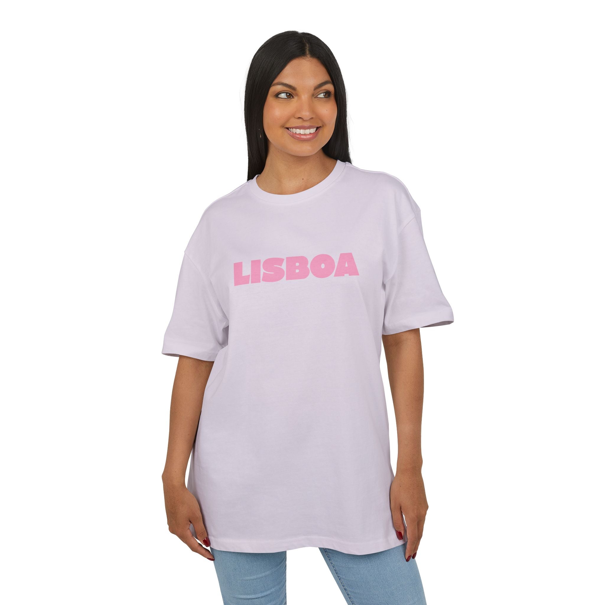 Lisboa Stamp— Unisex Heavy Oversize Tee