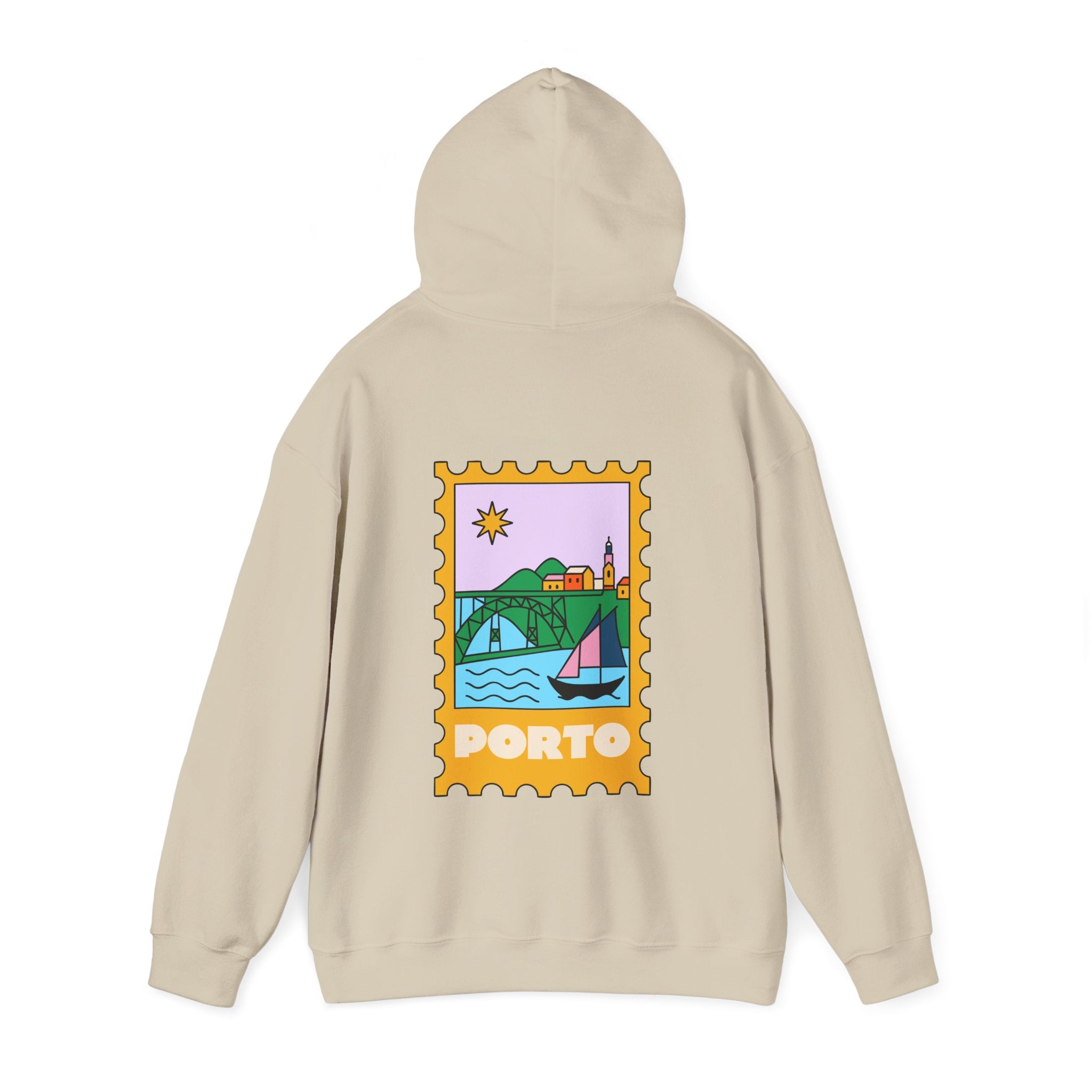 Porto Travel Stamp Hoodie, Unisex