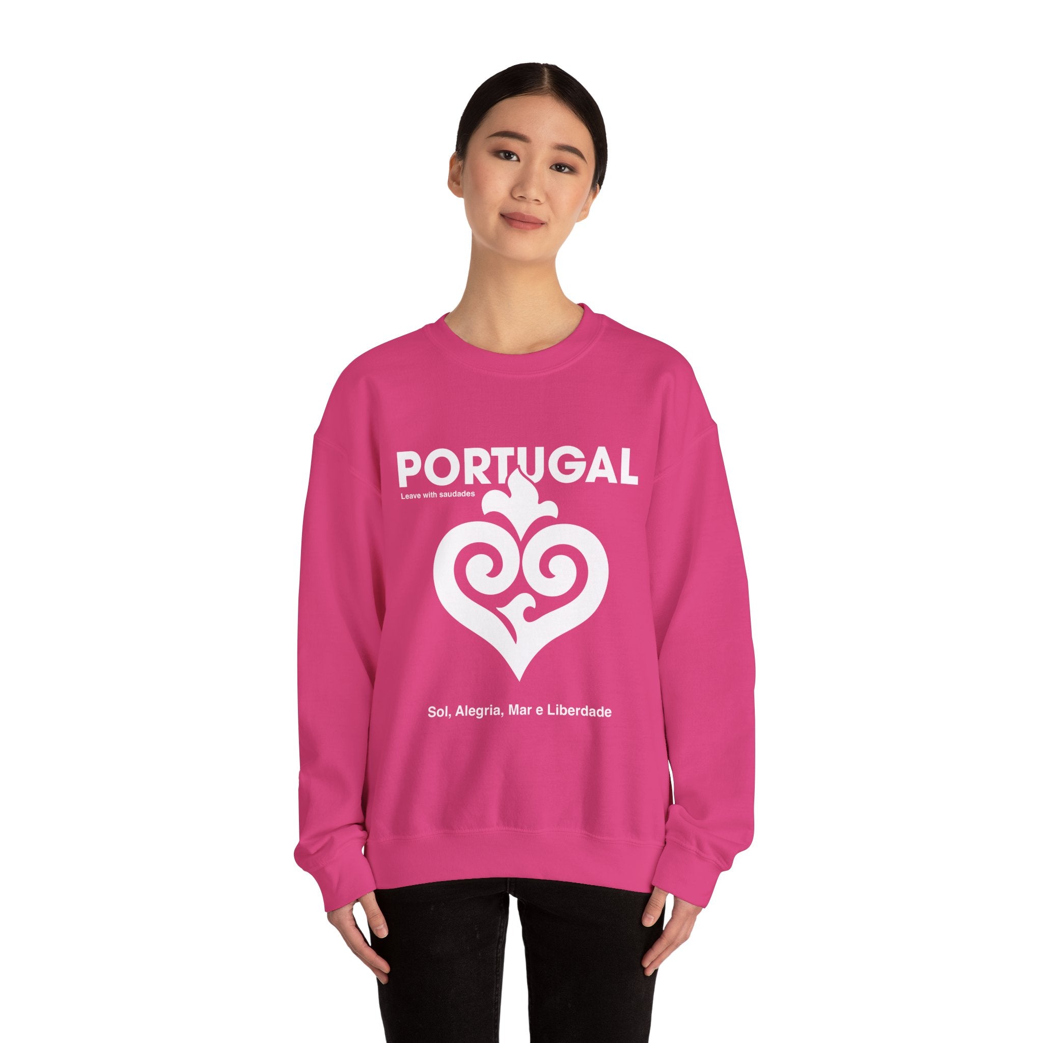 Portugal Coração Unisex Crewneck Sweatshirt.