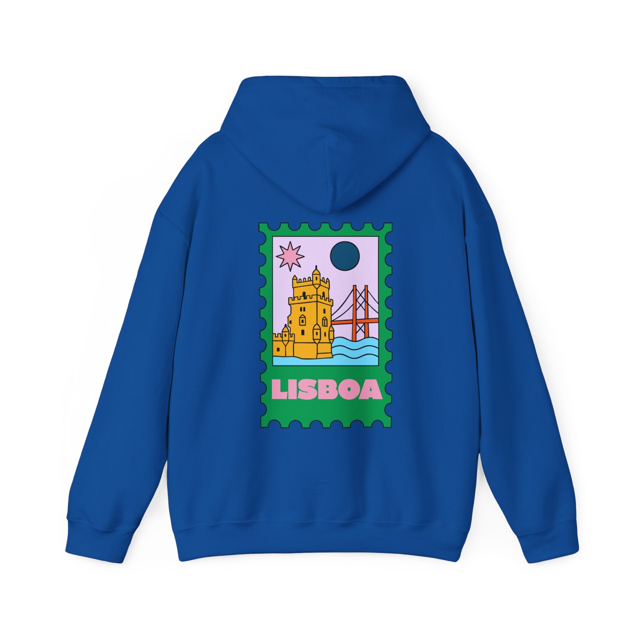 Lisboa Travel Stamp Hoodie, Unisex