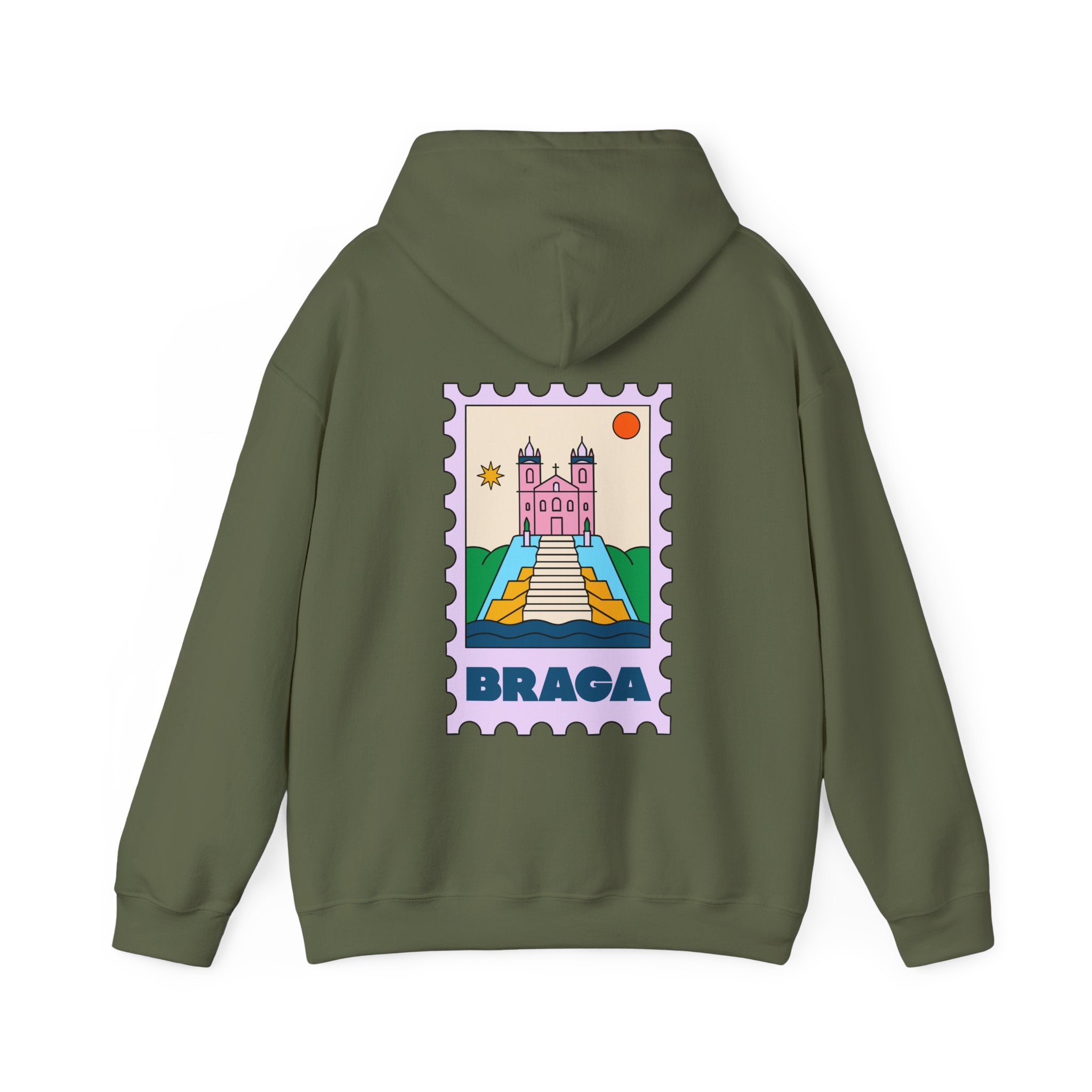 Braga Travel Stamp Hoodie, Unisex