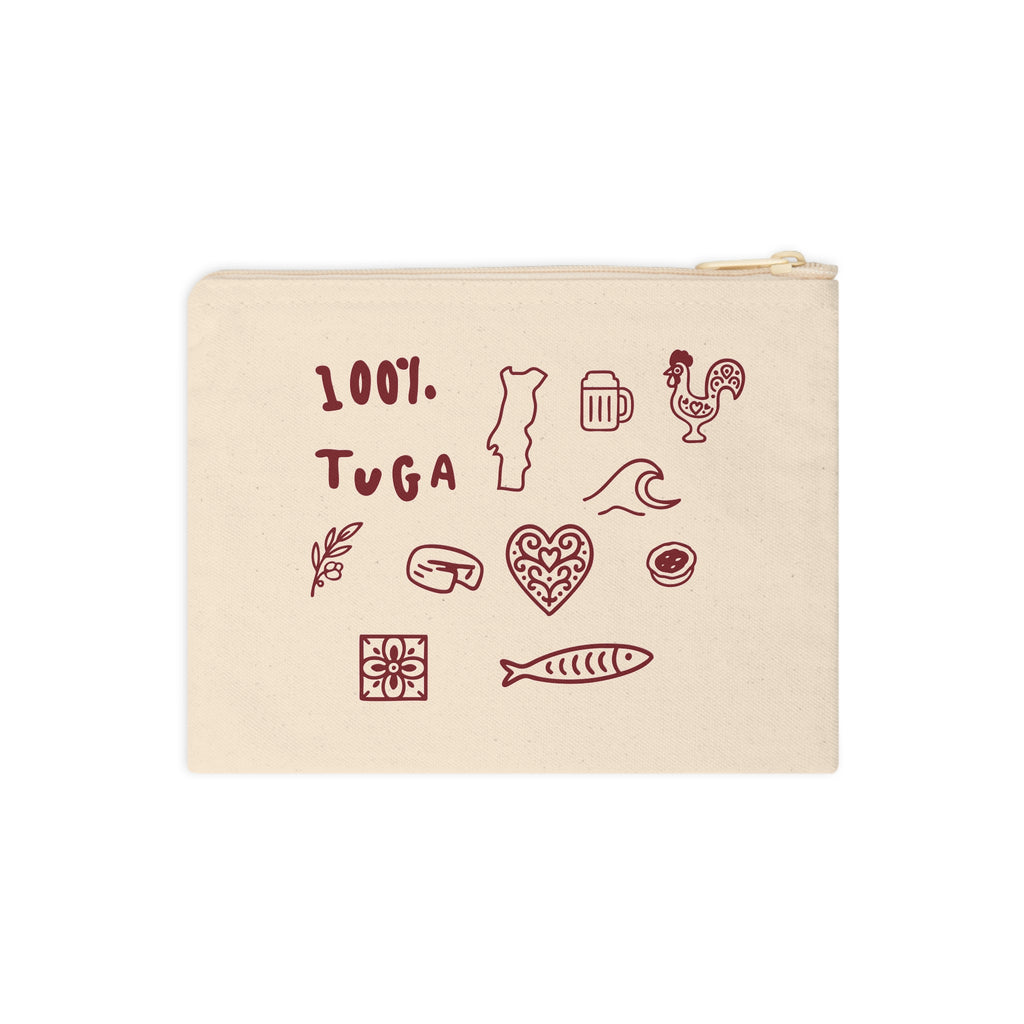 100% Tuga Zipper Pouch