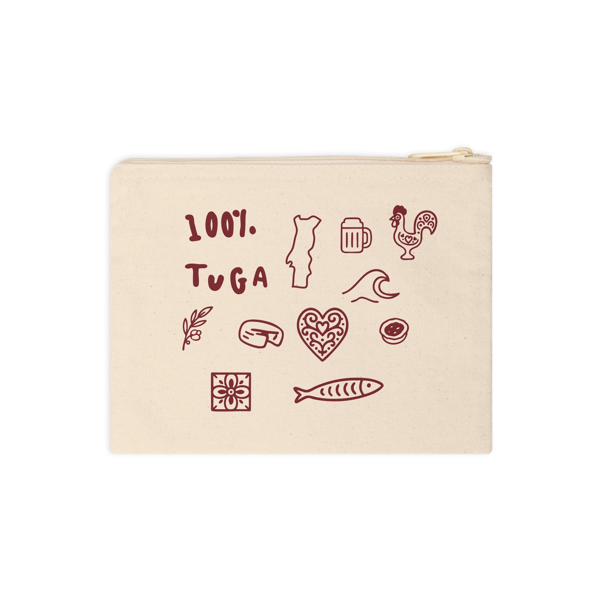 100% Tuga Zipper Pouch