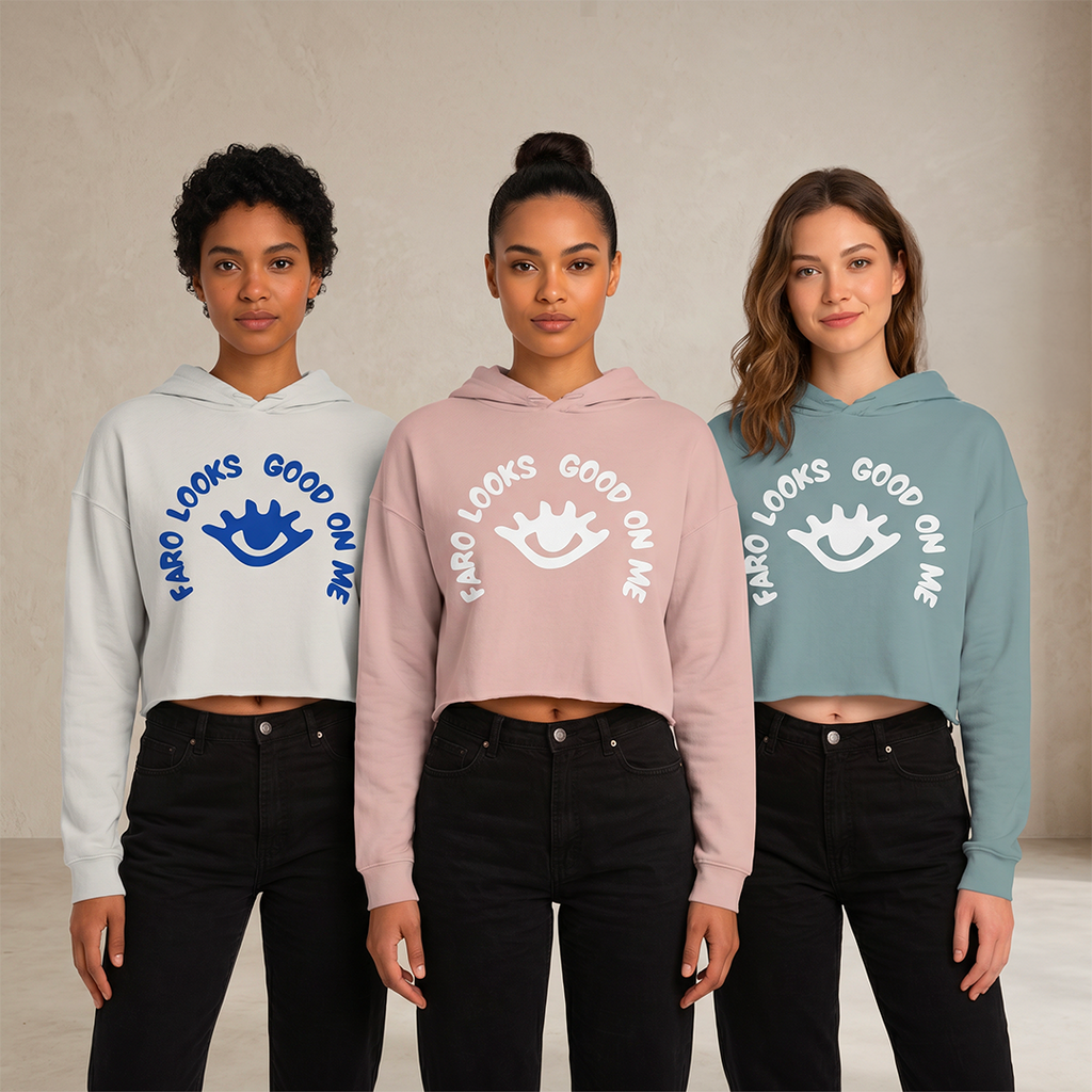 Faro Looks good on me - Women’s Cropped Hooded Sweatshirt