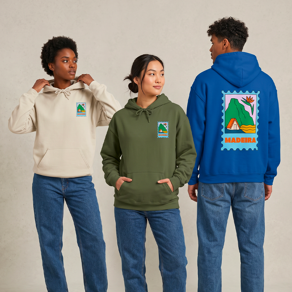 Madeira Travel Stamp Hoodie, Unisex