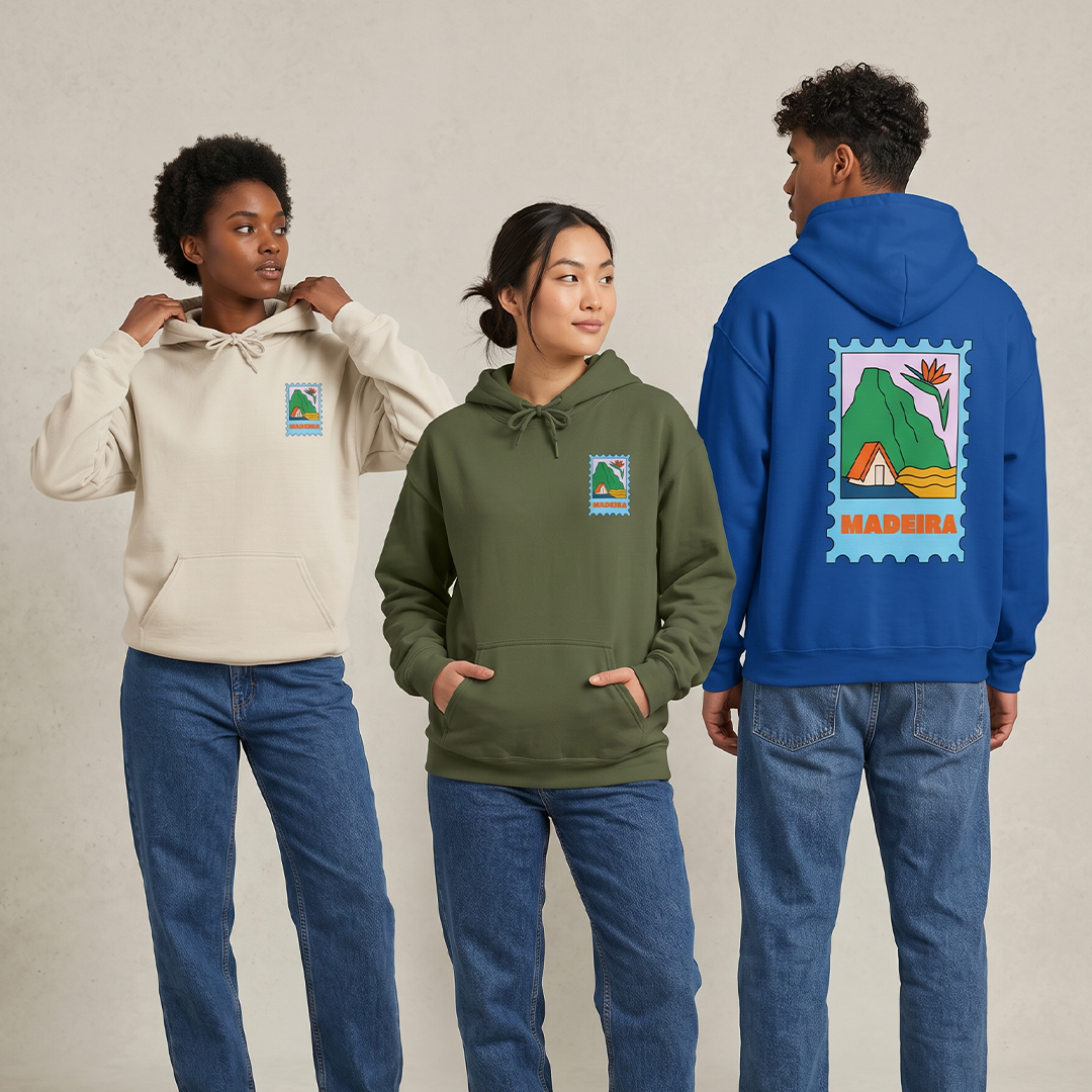 Madeira Travel Stamp Hoodie, Unisex