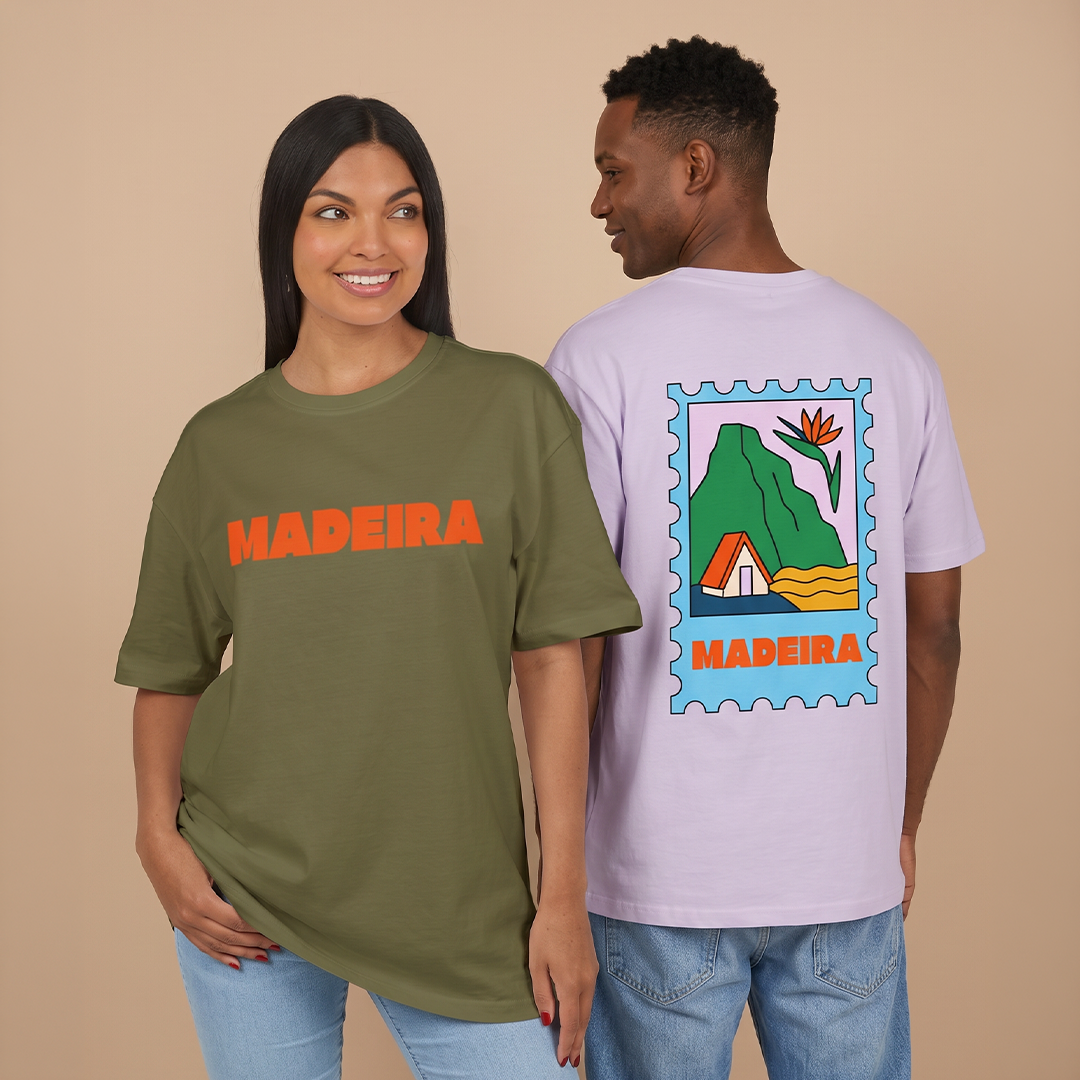 MADEIRA STAMP— Unisex Heavy Oversize Tee